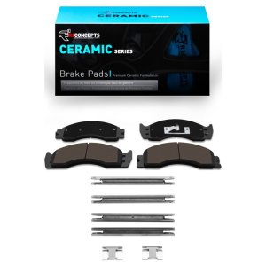 Ford F-53 Motorhome Chassis Brake Pads - Front/Rear - R1 Concepts - Ceramic - `88-`07